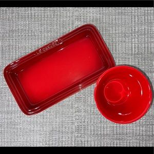Le Creuset Rectangular Plate & Kobe Bowl Bundle